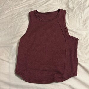 LULULEMON Soft Suedey Crewneck Cropped Tank